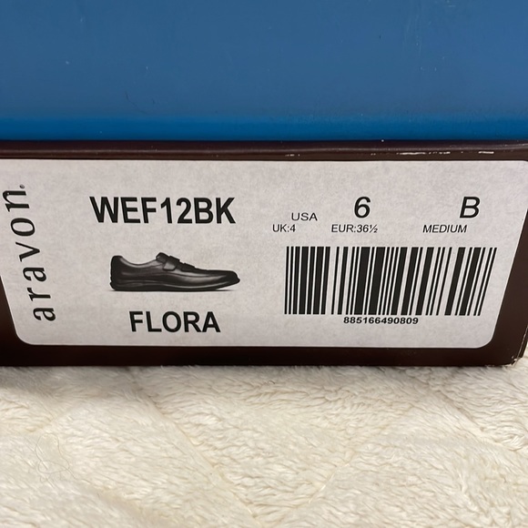 New Aravon Flora Black 6 & 6.5 Comfort Shoes - Picture 4 of 4